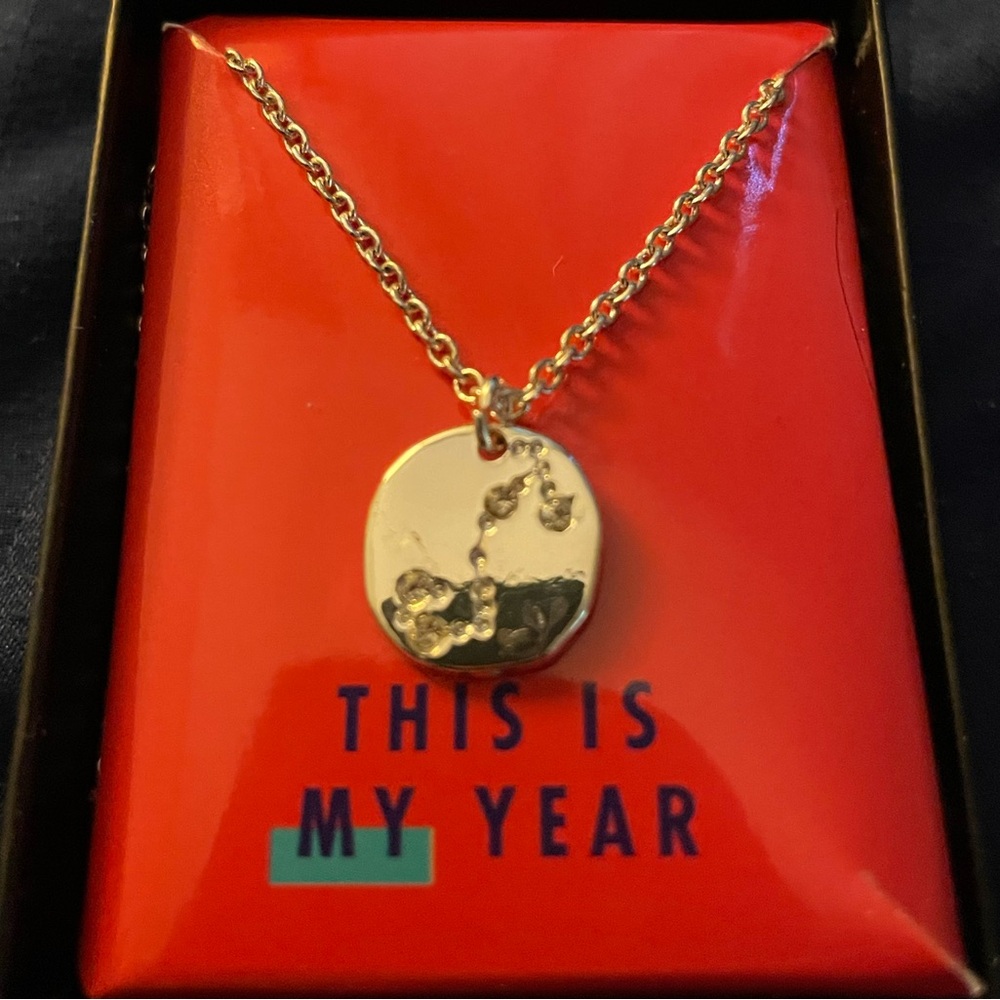 Avon Silver-Tone 'This Is My Year' Pendant Necklace